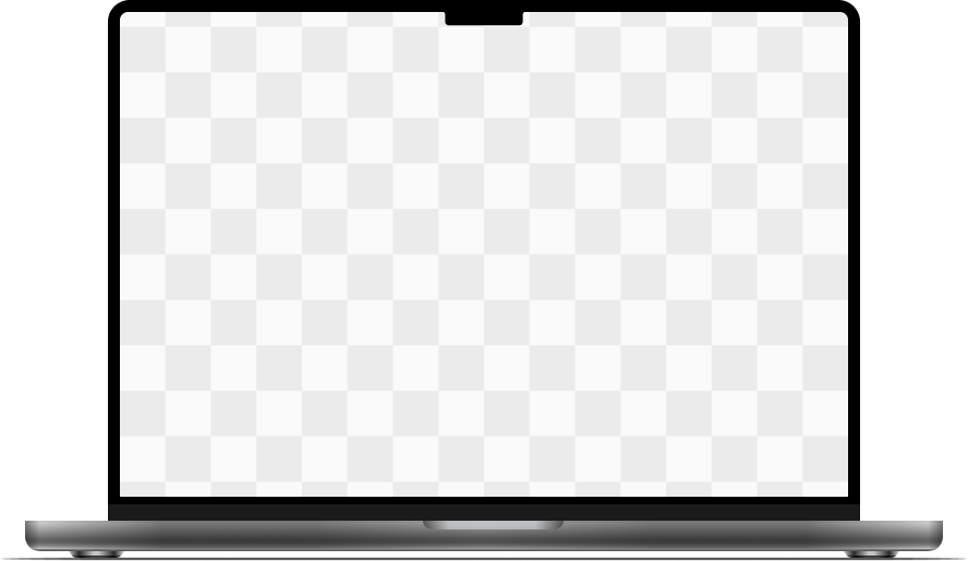mockup in handheld device